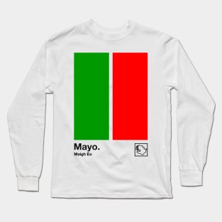 County Mayo / Original Retro Style Minimalist Poster Design Long Sleeve T-Shirt